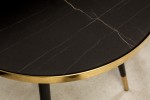 GLIMM - 45 CM SOFFBORD I SVART OCH GULD