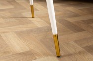 GLIMM - 60 CM SOFFBORD I VITT OCH GULD