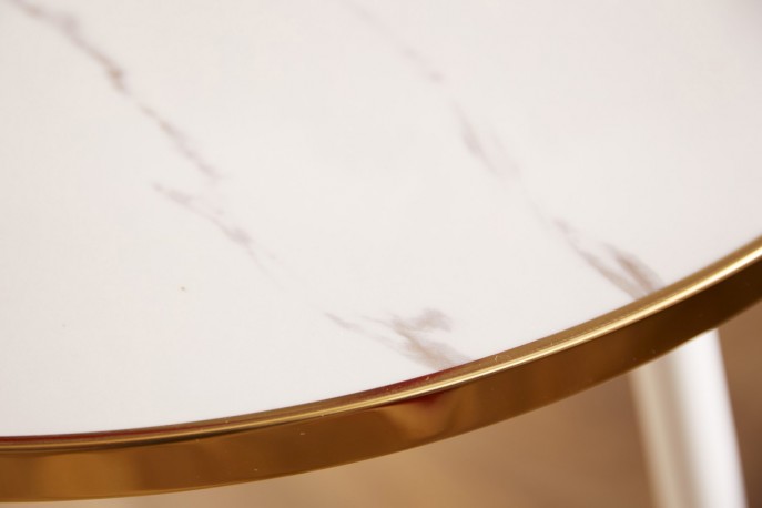Coffee table Paris 45cm white marble look