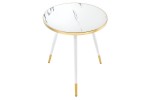 Coffee table Paris 45cm white marble look