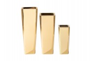 A mirrored golden elegant high pot 36x29x90 cm HT009-2