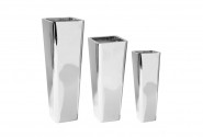 ZORA - 69cm elegant kruka i silver