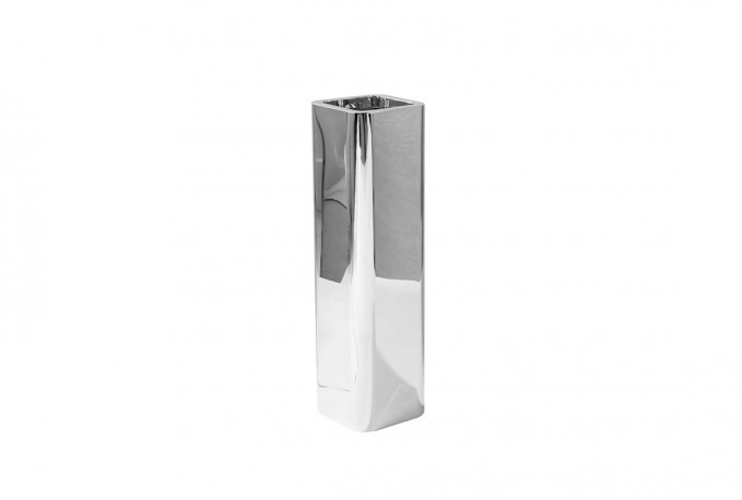 VESTA - 90cm elegant kruka i silver