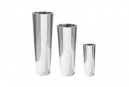 VINCE - 69cm elegant kruka i silver