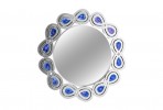 Mirror oriental pattern colored crystals Ø 99 cm