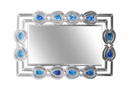 Mirror oriental pattern colorful crystals 80 x 120 cm