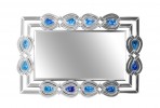 Mirror oriental pattern colorful crystals 80 x 120 cm