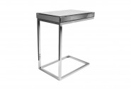 EDLA - 47X57CM SOFF/SIDOBORD I SILVER/SPEGELGLAS