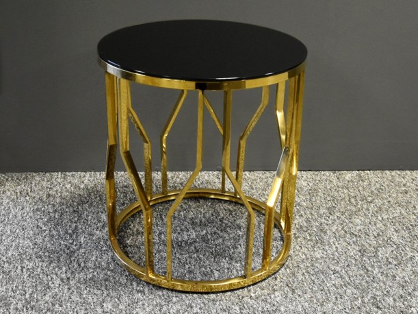 Designer gold table 50 x 50 x 53 cm