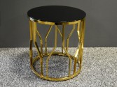 Designer gold table 50 x 50 x 53 cm