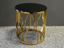 Designer gold table 50 x 50 x 53 cm