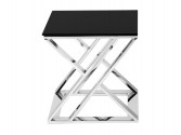 NOUN - 50X50CM SILVER/SVART SIDOBORD