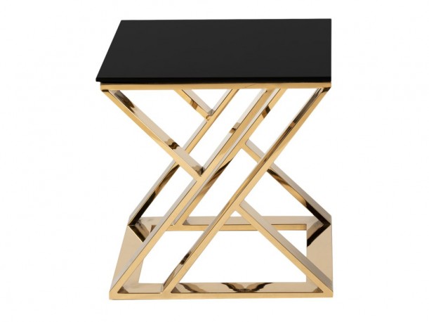 NOUN - 50X50CM GULD/SVART SIDOBORD