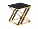 NOUN - 50X50CM GULD/SVART SIDOBORD