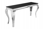 LUIS - 160CM SMINK/KONSOLBORD I SILVER/SVART GLAS
