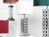 ISTAN - 37CM SILVER LAMPA I SPEGELGLAS