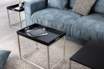Elements coffee table set of 3 black tray