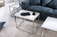 Elements coffee table set of 3 white tray