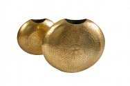 Set of 2 vases Oriental gold 44cm and 33cm