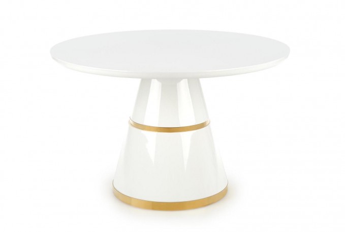 VEGAS table, top - white, leg - white / gold
