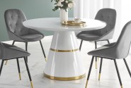 VEGAS table, top - white, leg - white / gold