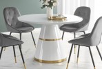 VEGAS table, top - white, leg - white / gold
