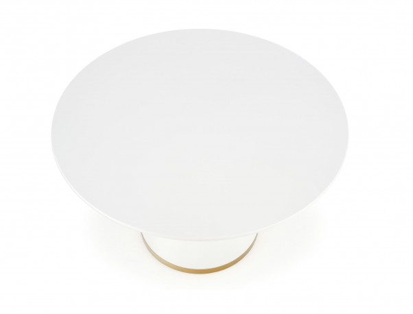 VEGAS table, top - white, leg - white / gold