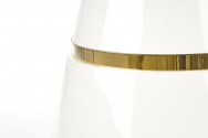VEGAS table, top - white, leg - white / gold