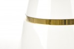 VEGAS table, top - white, leg - white / gold
