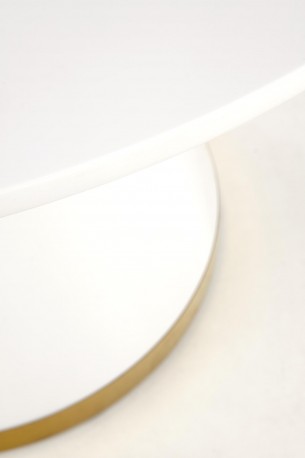 VEGAS table, top - white, leg - white / gold