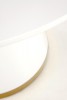VEGAS table, top - white, leg - white / gold