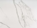 VIVALDI extending table - white marble, legs - white