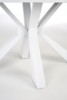 VIVALDI extending table - white marble, legs - white