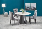 REMIGIO table top: white marble, leg: gray