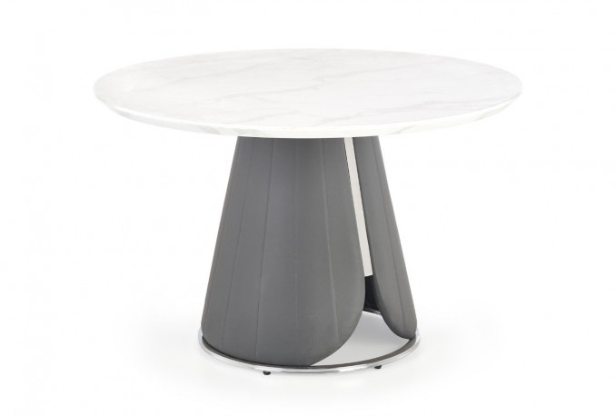 REMIGIO table top: white marble, leg: gray