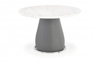 REMIGIO table top: white marble, leg: gray