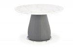 REMIGIO table top: white marble, leg: gray