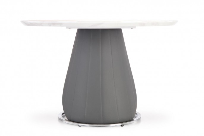REMIGIO table top: white marble, leg: gray