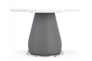 REMIGIO table top: white marble, leg: gray