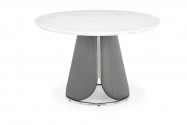 REMIGIO table top: white marble, leg: gray