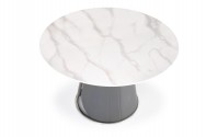 REMIGIO table top: white marble, leg: gray