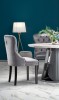 REMIGIO table top: white marble, leg: gray