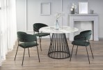 ADDOKA - 110 CM - RUNT MATBORD VIT MARMOR