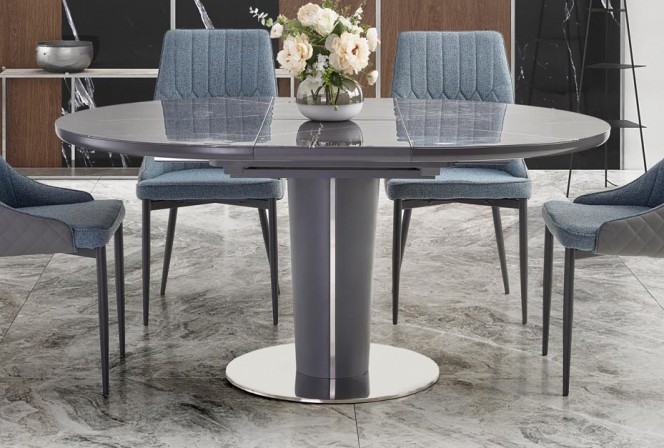 RICARDO gray marble extending table