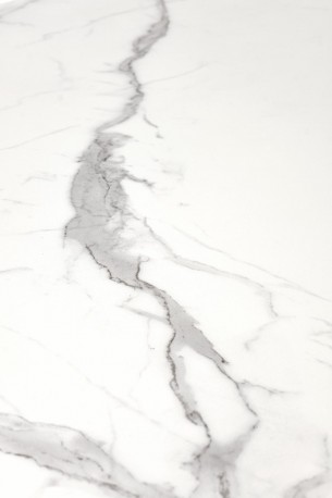 HERMOSA X - 160-200 CM - FÖRLÄNGNINGSBART MATBORD SVART, VIT OCH MÖRKGRÅ