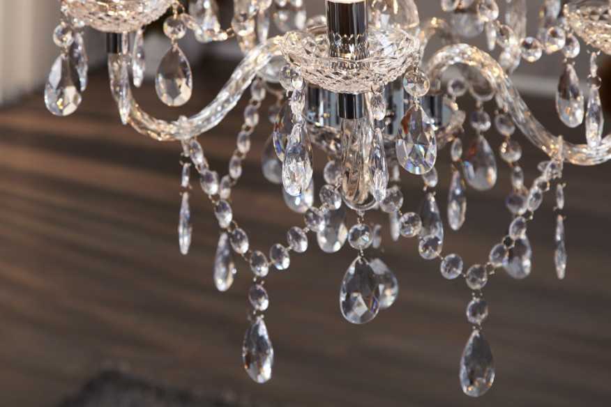 Kronleuchter Karat 5-armig klar