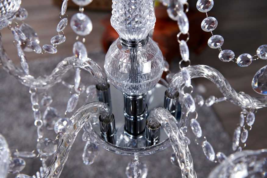 Kronleuchter Karat 5-armig klar