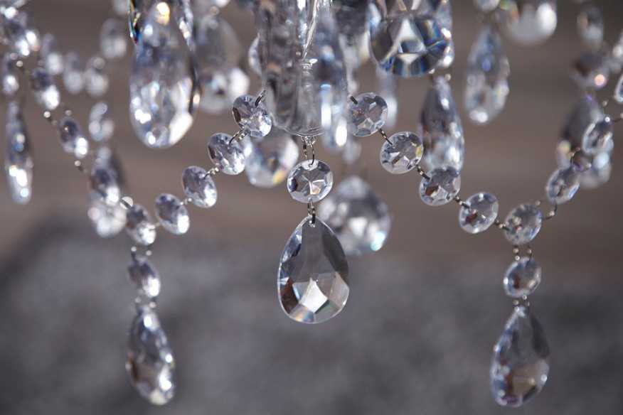 Kronleuchter Karat 5-armig klar