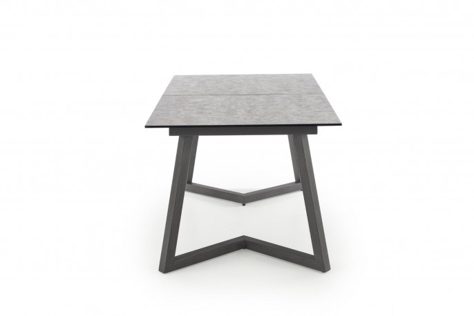 TIZI - 160-210 CM - FÖRLÄNGNINGSBART MATBORD LJUSGRÅ OCH MÖRKGRÅ