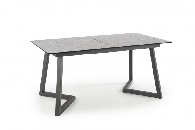TIZI - 160-210 CM - FÖRLÄNGNINGSBART MATBORD LJUSGRÅ OCH MÖRKGRÅ